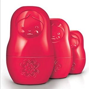 BNIB M-Cups Matryoshka Measuring Cups Limited Edition Red